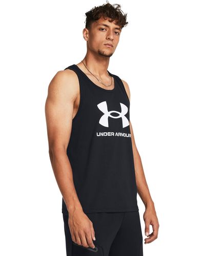 Under Armour Camiseta sin mangas sportstyle logo - Negro