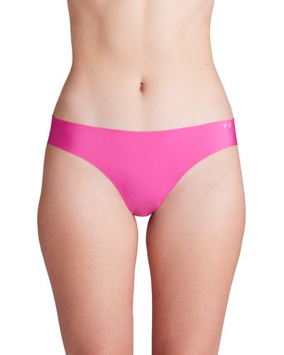 Under Armour 3 Pack Panties Pure Stretch Hipster No Show Seamless Undies NEW