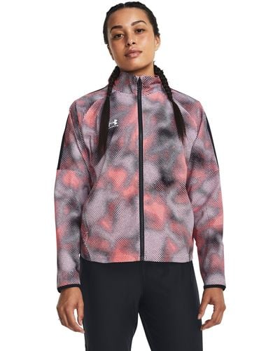Under Armour Challenger Pro Printed Track Jacket - Red