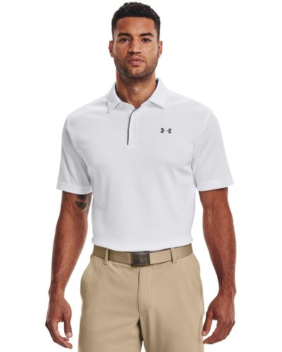 Under Armour Tech Polo White/ Graphite/ Graphite - Blanco