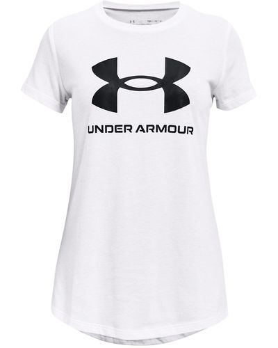 Under Armour Camiseta de manga corta con estampado sportstyle - Blanco