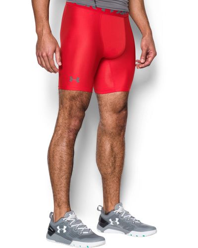 Under Armour 6'' Heatgear Armour 2.0 Compression Shorts - Red
