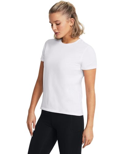 Under Armour Ua Icon Charged Cotton® Short Sleeve - White