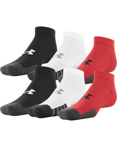 Under Armour Ua Performance Tech Low Cut Socks 6-pack - Red