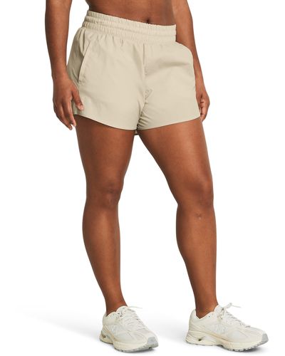 Under Armour Vanish 3" Crinkle Shorts - Natural
