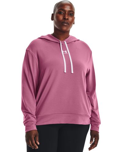 Under Armour Ua Rival Terry Hoodie - Pink