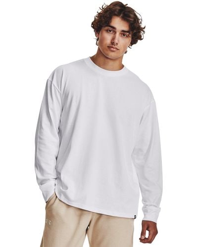 Under Armour Ua Relaxed Long Sleeve - White