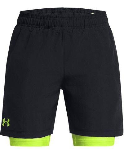 Under Armour Woven 2-in-1-shorts - Blau