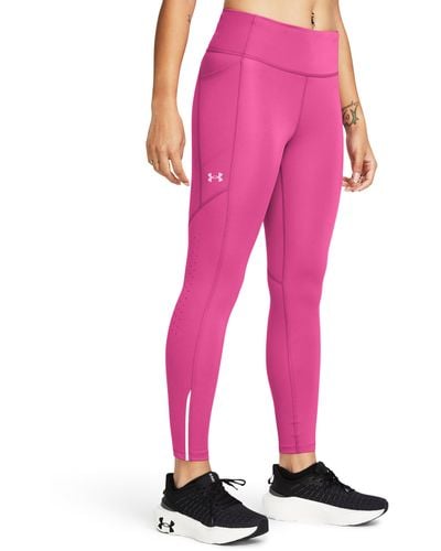 Under Armour UA Fly Fast 3.0 Ankle Tights Rosa XS - Pink