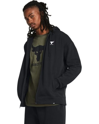 Under Armour Project Rock Heavyweight Terry Full-zip - Blue