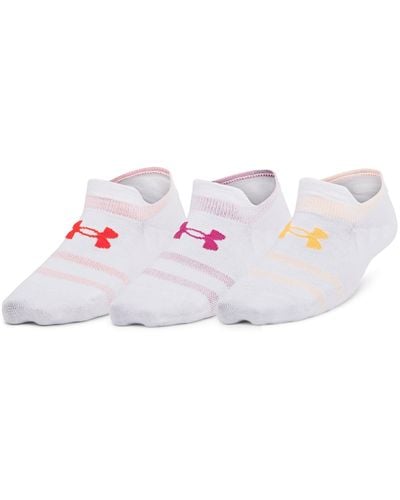 Under Armour Calze essential ultra low tab unisex - confezione - Rosa