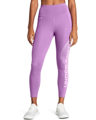 Under Armour Motion ankle-leggings mit branding für provence violett / violett ace m - Lila