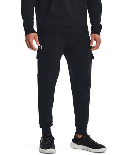 Under Armour Pantalones Chándal Hombre - Armour Fleece® - Negro/Negro