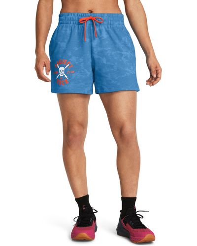 Under Armour Project Rock Terry Underground Shorts - Blue