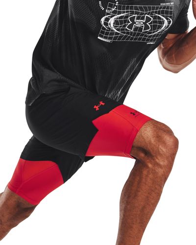 Under Armour Iso-chill Compression Long Shorts - Red