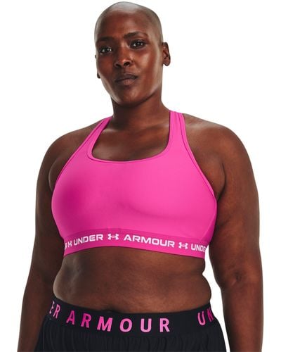 Under Armour Sport-BH Armour® Mid Crossback Rosa 1X - Pink