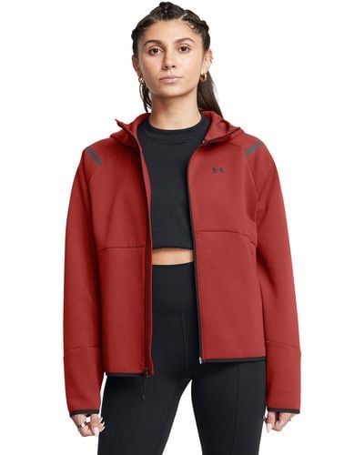 Under Armour Ua Unstoppable Fleece Full-zip - Red