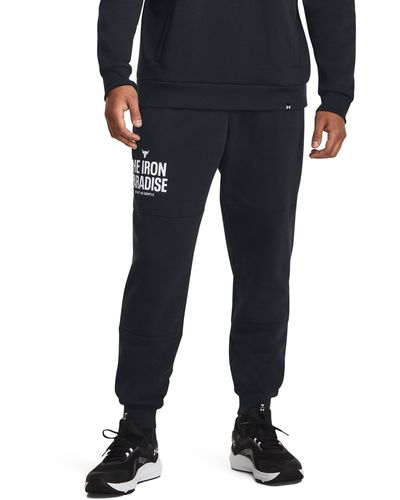 Under Armour Jogger project rock rival fleece - Nero