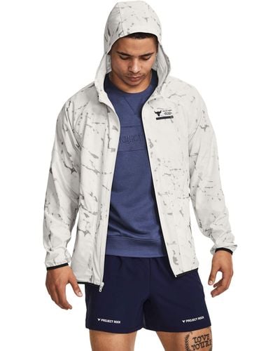 Under Armour Project Rock Unstoppable Printed Jacket - Blue