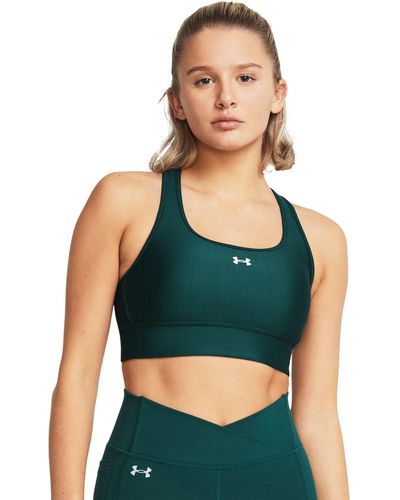 Under Armour Crossback longline sport-bh für hydro teal / weiß xs - Grün