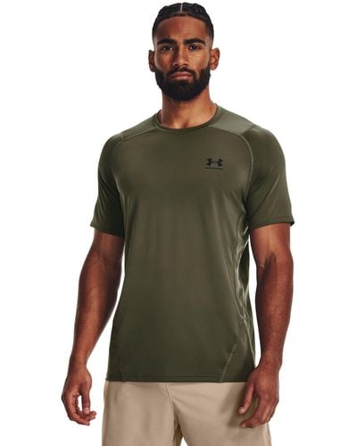 Under Armour Camiseta de manga corta heatgear® fitted - Verde