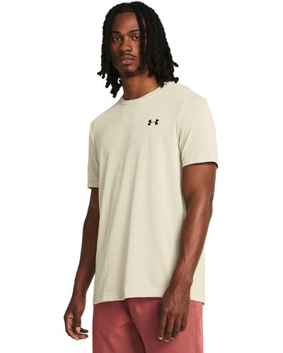 Under Armour Seamless Grid Short Sleeve - Natural
