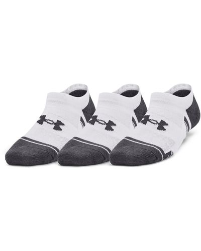 Under Armour Calcetines invisibles performance tech - Blanco