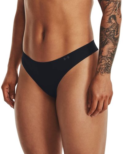Under Armour Ua Pure Stretch Thong 3-pack Underwear - Blue