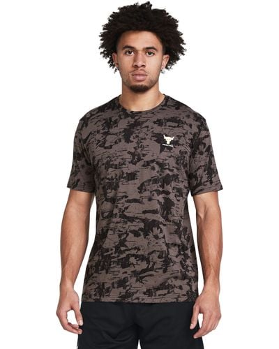 Under Armour Project Rock Payoff Printed Graphic Short Sleeve - Black