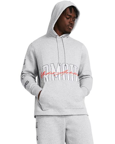 Under Armour Icon fleece-hoodie für mod - Grau
