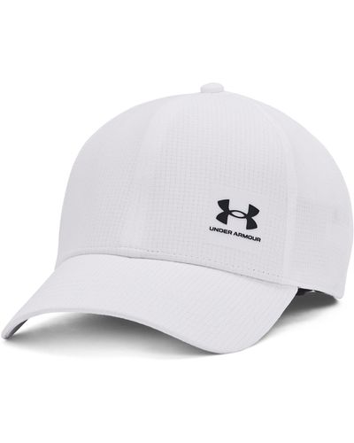 Under Armour Iso-chill Armourvent Adjustable Hat Cap - White