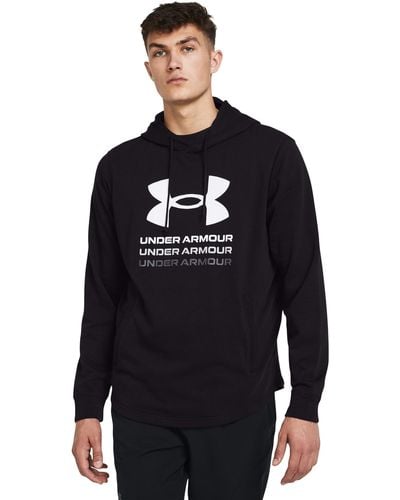 Under Armour Rival Terry Graphic Hoodie - Blue