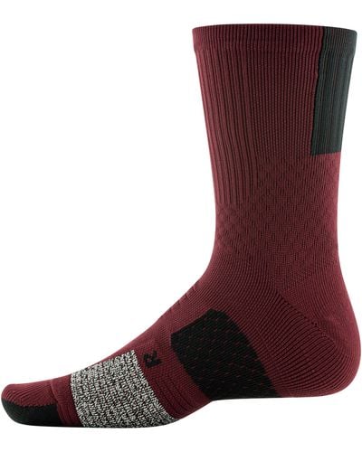 Under Armour Curry Armourdry Playmaker Mid-crew Socks - Red