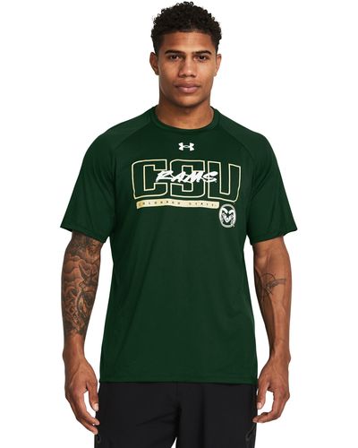 Under Armour Ua Tech Collegiate Short Sleeve - Green