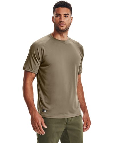 Under Armour Ua Tactical Tech Short Sleeve T-shirt - Brown