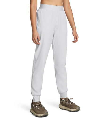 Under Armour Rival High-rise Woven Trousers - White