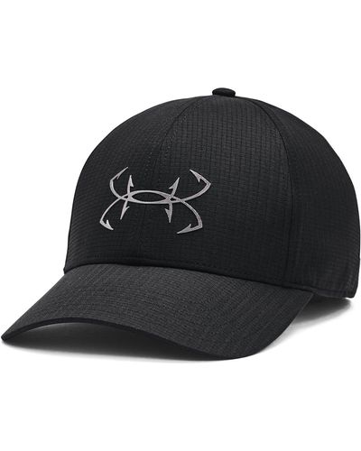 Under Armour Ua Iso-chill Armourvent Fish Adjustable Cap - Black