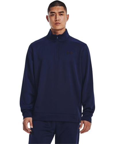 Under Armour Armour fleece® hoodie mit 1⁄4 zip für midnight - Blau