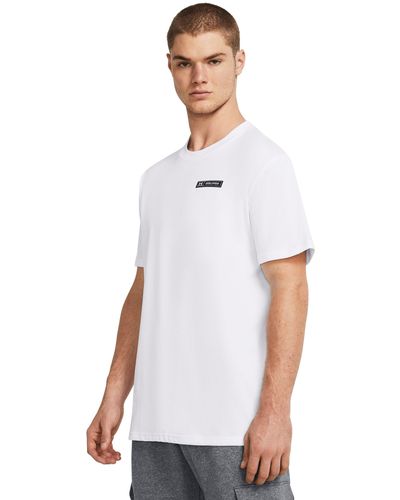 Under Armour Heavyweight Armour Label Short Sleeve - White