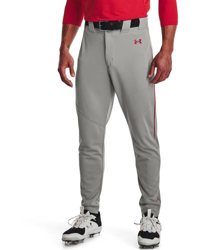 Under Armour Ua Utility Piped Baseball Pants - Gray