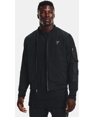 Under Armour Chaqueta bomber Project Rock - Negro