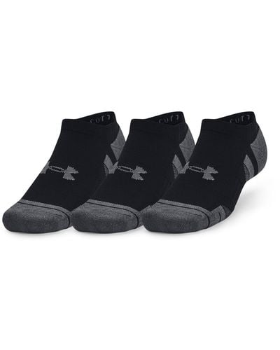 Under Armour Performance Cotton 3-pack No Show Socks - Blue
