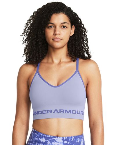 Under Armour Seamless low long sport-bh - Lila