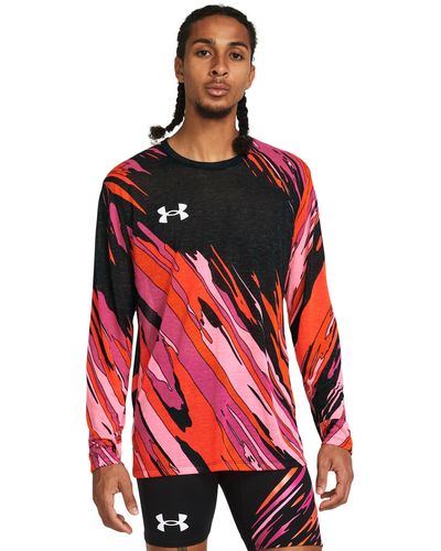 Under Armour Maglia a manica lunga pro runner - Rosso