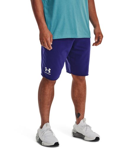 Under Armour Rival Terry Shorts - Blue