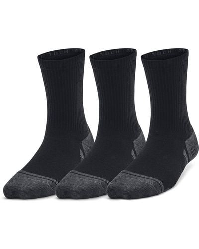 Under Armour Kinder performance crew-socken im 3er-pack - Schwarz