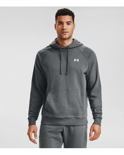 Under Armour Ua Rival Cotton Hoodie - Grey