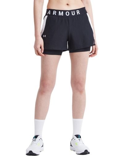 Under Armour Play Up 2-in-1 Training Shorts - Black