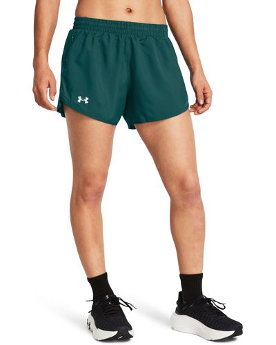 Under Armour Damesshorts Fly-by 8 Cm - Groen