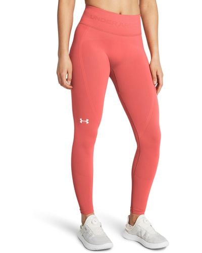 Under Armour Train Seamless Leggings - Red